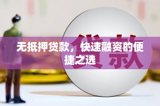 将军无抵押贷款，快速融资的便捷之选