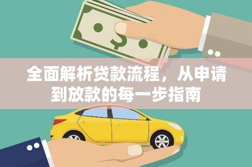 将军全面解析贷款流程，从申请到放款的每一步指南