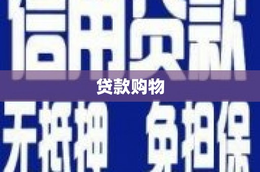 将军贷款购物