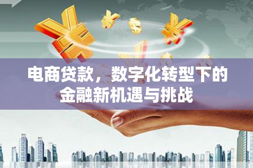 将军电商贷款，数字化转型下的金融新机遇与挑战