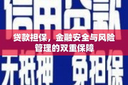 将军贷款担保，金融安全与风险管理的双重保障