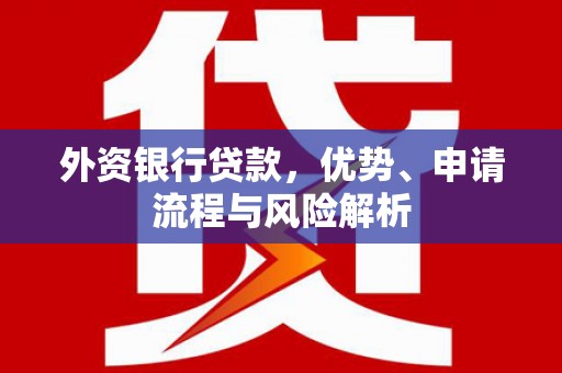 将军外资银行贷款，优势、申请流程与风险解析