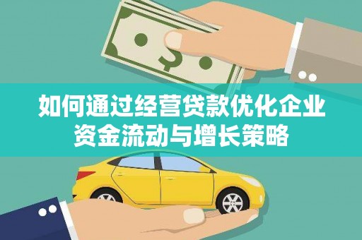 将军如何通过经营贷款优化企业资金流动与增长策略