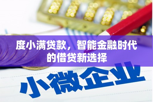 将军度小满贷款，智能金融时代的借贷新选择