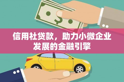将军信用社贷款，助力小微企业发展的金融引擎