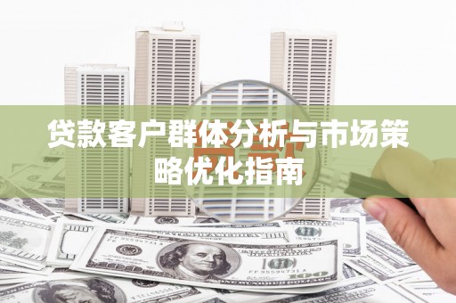 将军贷款客户群体分析与市场策略优化指南