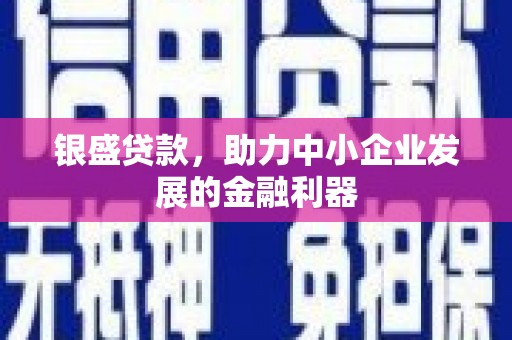 将军银盛贷款，助力中小企业发展的金融利器