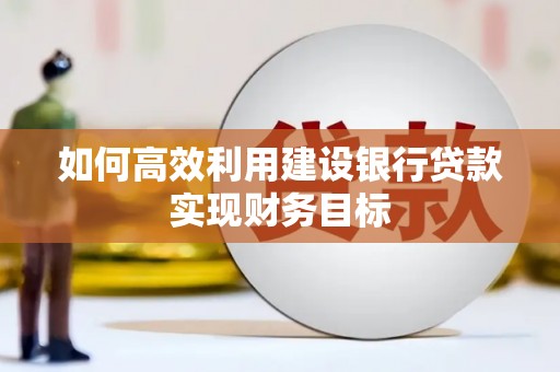 将军如何高效利用建设银行贷款实现财务目标