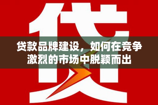 将军贷款品牌建设，如何在竞争激烈的市场中脱颖而出