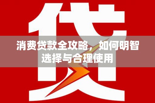 将军消费贷款全攻略，如何明智选择与合理使用