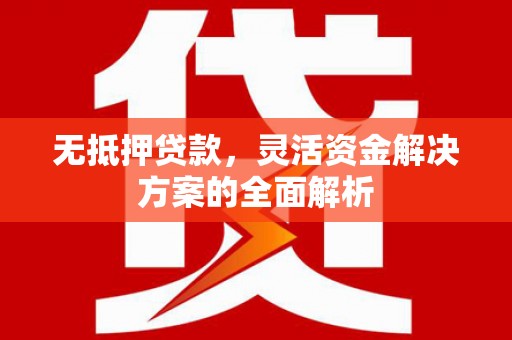 将军无抵押贷款，灵活资金解决方案的全面解析