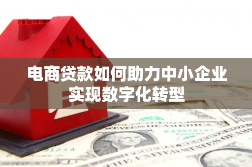 将军电商贷款如何助力中小企业实现数字化转型