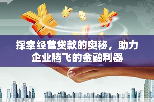 将军探索经营贷款的奥秘，助力企业腾飞的金融利器