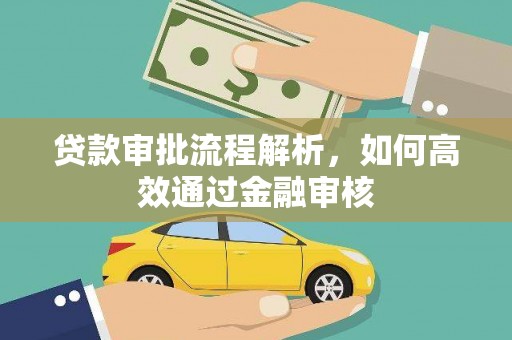 将军贷款审批流程解析，如何高效通过金融审核