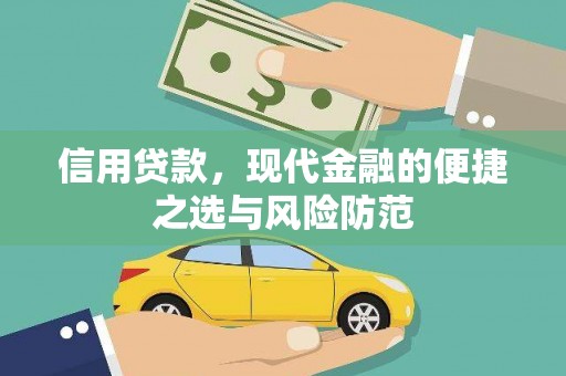 将军信用贷款，现代金融的便捷之选与风险防范