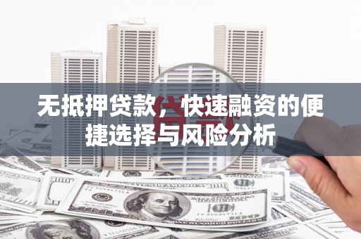 将军无抵押贷款，快速融资的便捷选择与风险分析