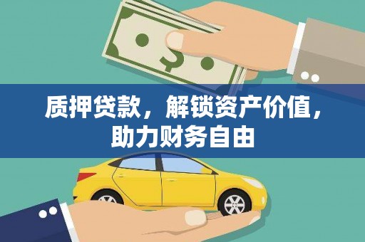 将军质押贷款，解锁资产价值，助力财务自由