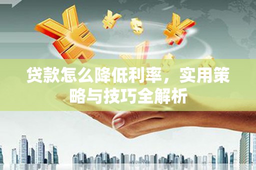 将军贷款怎么降低利率，实用策略与技巧全解析