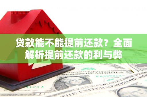 将军贷款能不能提前还款？全面解析提前还款的利与弊