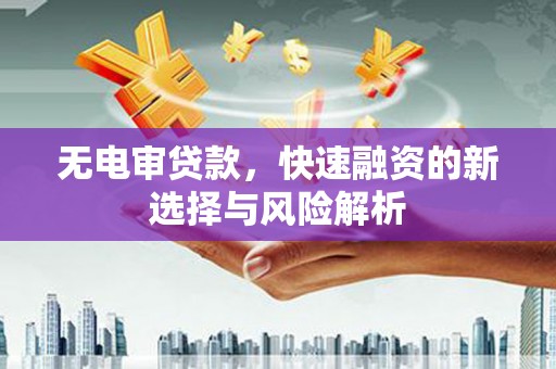 将军无电审贷款，快速融资的新选择与风险解析