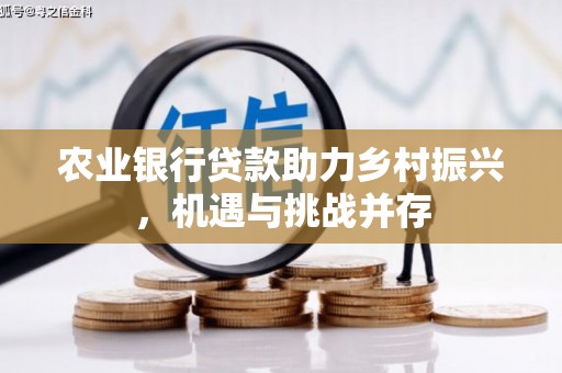 将军农业银行贷款助力乡村振兴，机遇与挑战并存