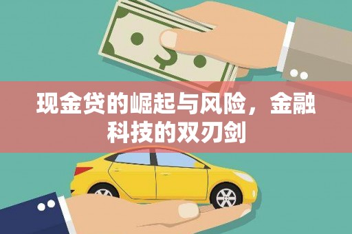 将军现金贷的崛起与风险，金融科技的双刃剑