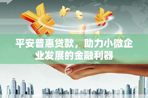 将军平安普惠贷款，助力小微企业发展的金融利器
