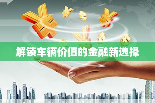 将军解锁车辆价值的金融新选择