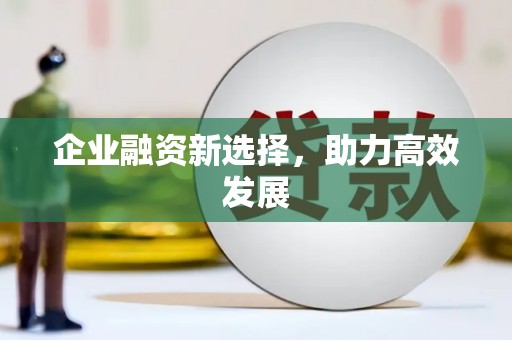 将军企业融资新选择，助力高效发展