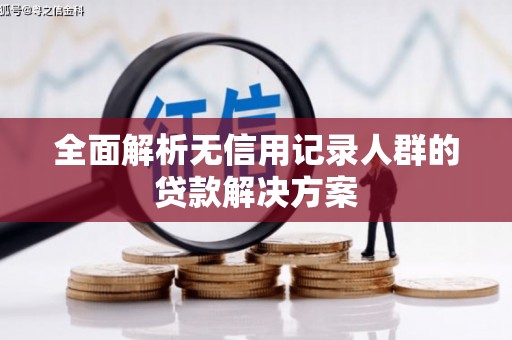 将军全面解析无信用记录人群的贷款解决方案